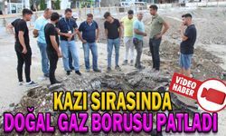 KAZI SIRASINDA DOĞAL GAZ BORUSU PATLADI