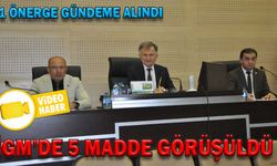 İGM’DE 5 MADDE GÖRÜŞÜLDÜ