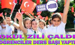OKUL ZİLİ ÇALDI ÖĞRENCİLER DERS BAŞI YAPTI