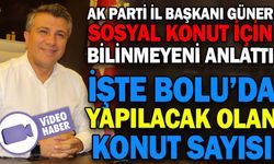 GÜNER, SOSYAL KONUT İÇİN BİLİNMEYENİ ANLATTI