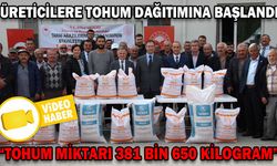 BOLULU ÜRETİCİLERE TOHUM DAĞITIMINA BAŞLANDI