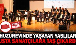 HUZUREVİNİN YAŞLILARI, USTA SANATÇILARA TAŞ ÇIKARDI