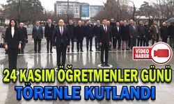 24 KASIM ÖĞRETMENLER GÜNÜ TÖRENLE KUTLANDI