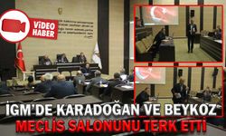 İGM’DE KARADOĞAN VE BEYKOZ MECLİS SALONUNU TERK ETTİ