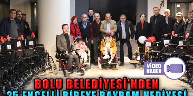 BOLU BELEDİYESİ’NDEN 25 ENGELLİ BİREYE BAYRAM HEDİYESİ