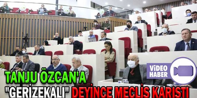 TANJU ÖZCAN'A "GERİZEKALI" DEYİNCE MECLİS KARIŞTI