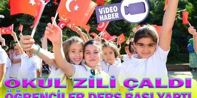 OKUL ZİLİ ÇALDI ÖĞRENCİLER DERS BAŞI YAPTI