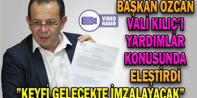 BAŞKAN ÖZCAN, “ASKIDA KONSERVE” İÇİN VALİ KILIÇ’I ELEŞTİRDİ