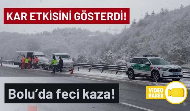ANADOLU OTOYOLU'NUN BOLU KESİMİNDE 6 ARACIN KARIŞTIĞI TRAFİK KAZALARINDA 1 KİŞİ YARALANDI