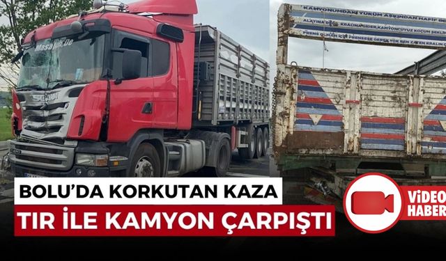 Tır ile kamyonet çarpıştı: 1 yaralı