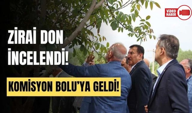 ZİRAİ DON ARAŞTIRMA KOMİSYONU, BOLU’DA İNCELEME YAPTI