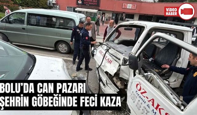 Bolu’da can pazarı şehrin göbeğinde feci kaza