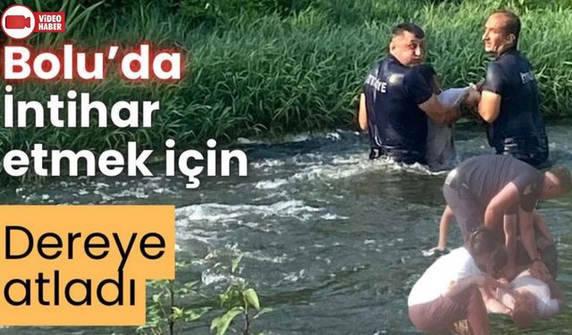 ÇAYA ATLAYAN ŞAHSI EKİPLER SON ANDA KURTARDI
