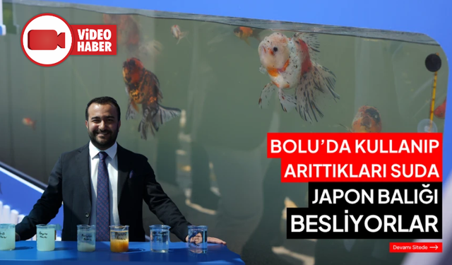 Kullanıp arıttıkları suda Japon balığı besliyorlar