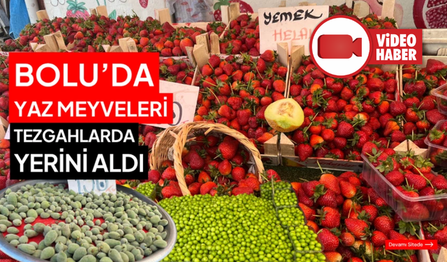 Yaz meyveleri pazar tezgahlarında yerini aldı