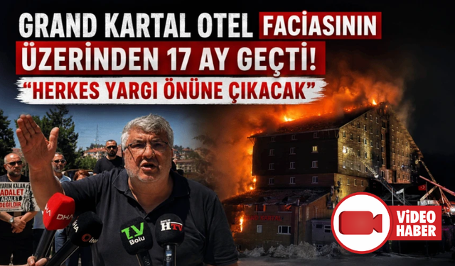 Kartalkaya'daki otel yangınında yakınlarını kaybedenler adliye önünde açıklama yaptı