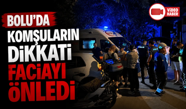 Bolu'da yemeği ocakta unutup uyuyakalan şahıs dumandan etkilendi