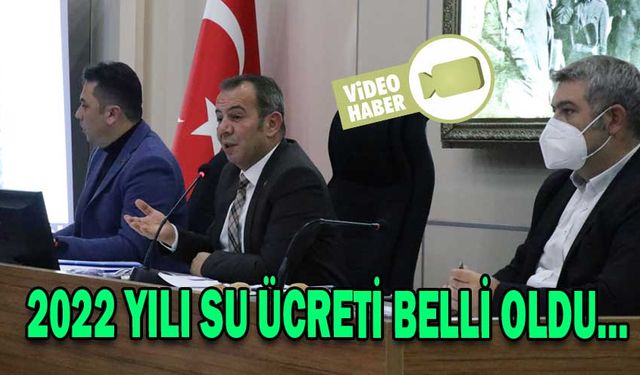 2022 YILI SU ÜCRETİ BELLİ OLDU