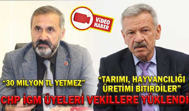 CHP İGM ÜYELERİ VEKİLLERE YÜKLENDİ