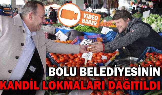 BAŞKAN ÖZCAN, KANDİL LOKMASI DAĞITTI