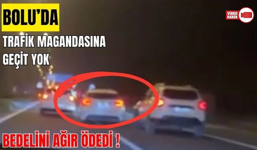 MAKAS ATARAK TRAFİĞİ TEHLİKEYE DÜŞÜRDÜ: 9 BİN LİRA CEZA YEDİ
