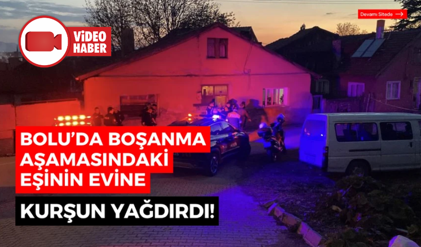 Boşanma aşamasındaki eşinin evine tabancayla ateş açtı