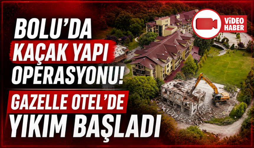 Kartalkaya’da 78 kişinin hayatını kaybettiği otelin sahibinin orman arazisine yaptığı kaçak yapı yıkıldı