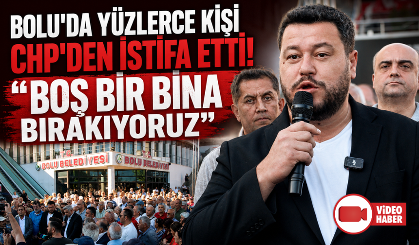 Bolu’da, CHP’den istifa eden yüzlerce kişi, Yeni Parti’ye katıldı
