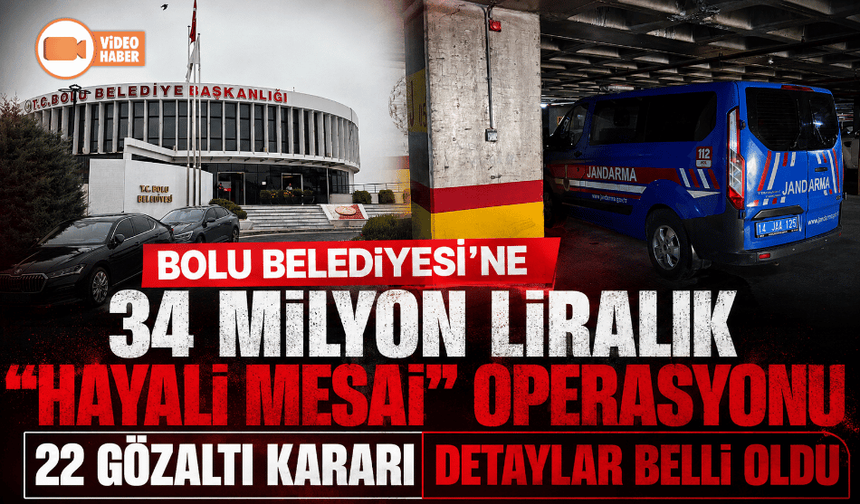 Bolu Belediyesine "hayalet araç" operasyonu!